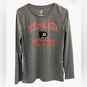 Philadelphia Flyers Gray Long Sleeve Shirt (Youth 14/16)